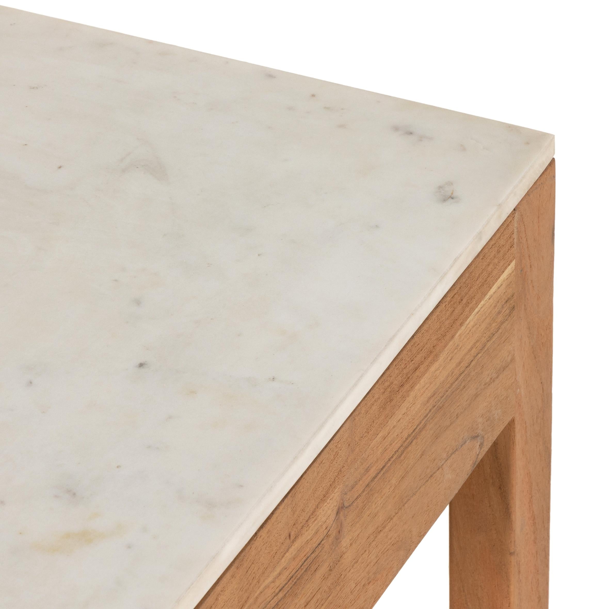Frasier Small Kitchen Island close up of corner of countertop