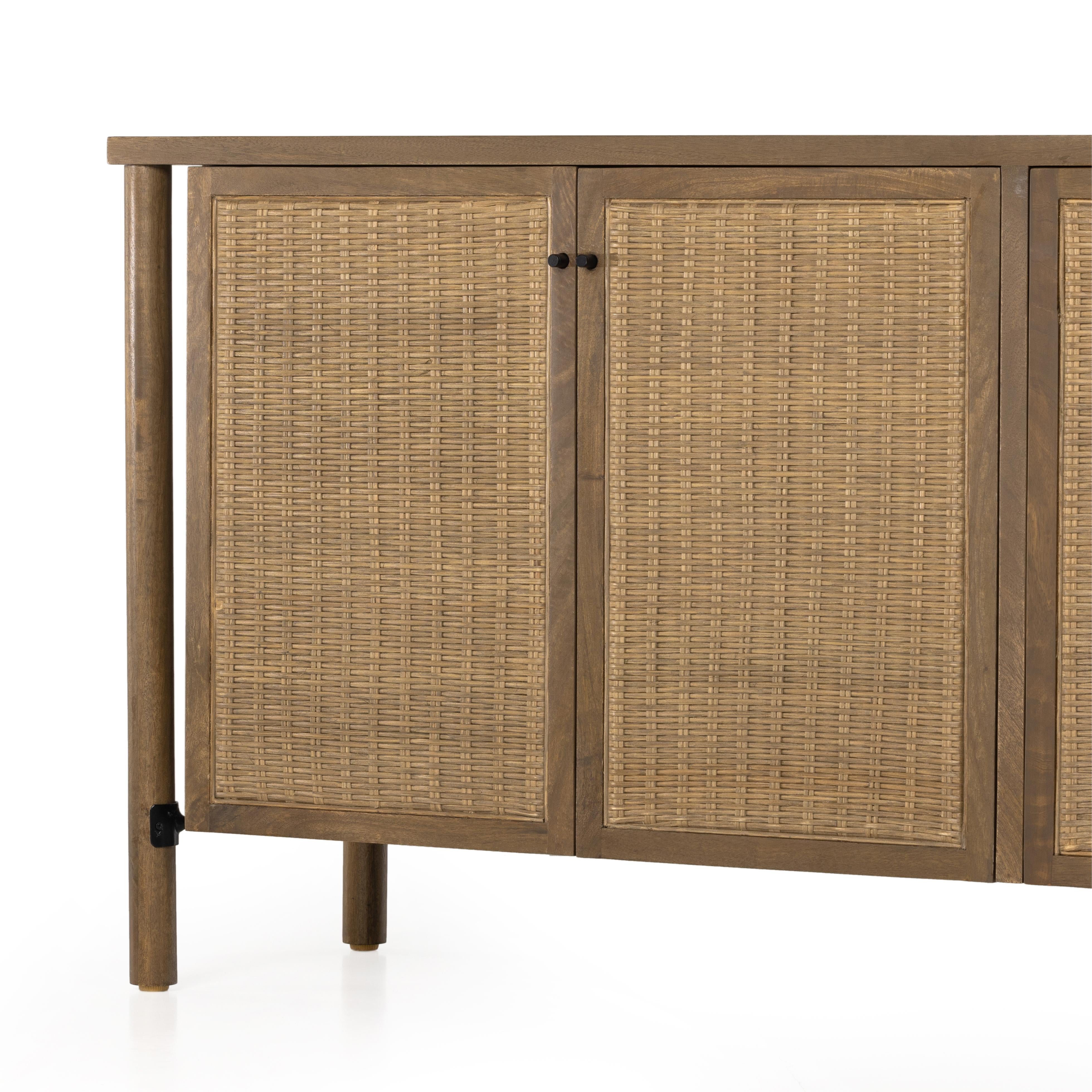 Luisa Sideboard close up of cabinet doors