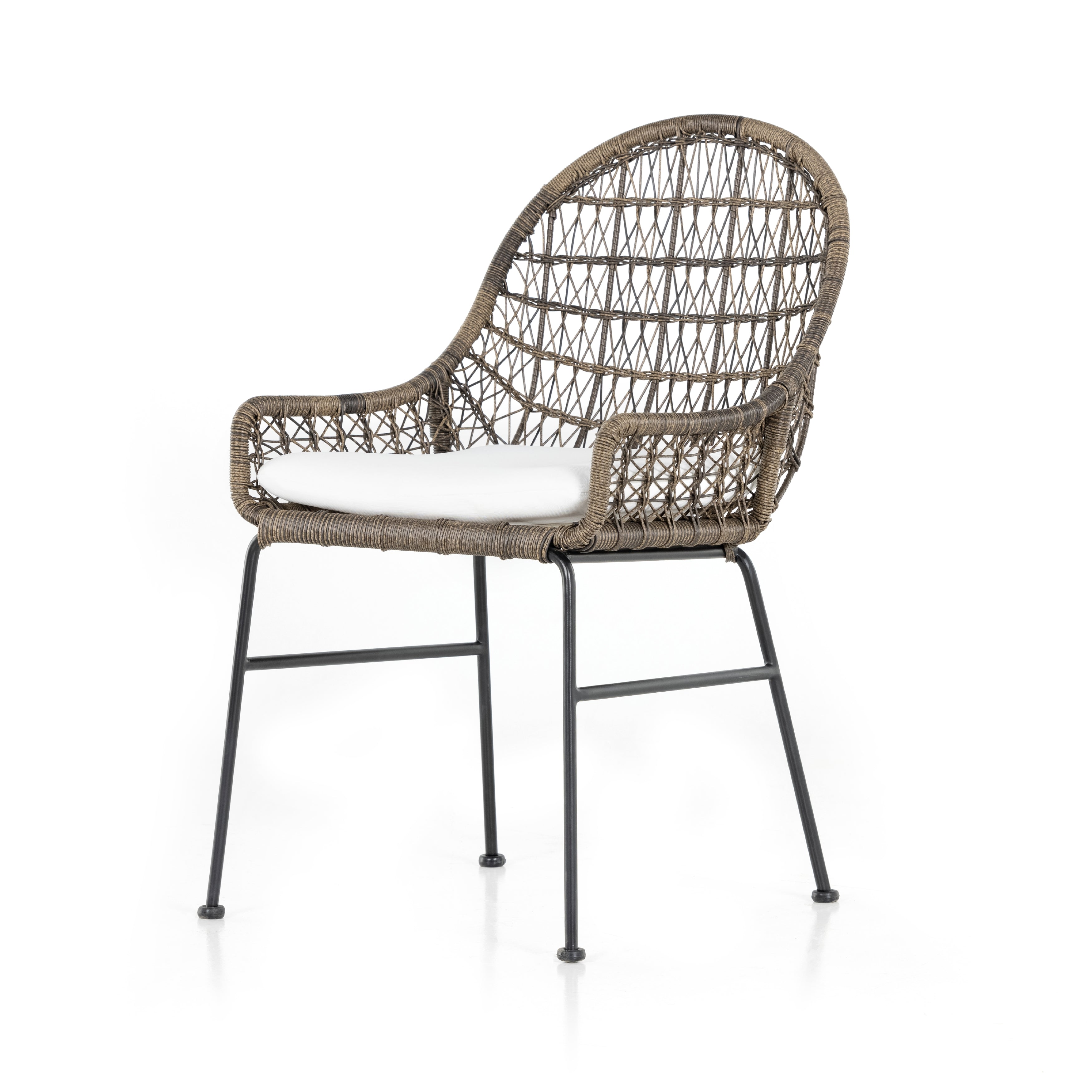 sylvie wicker outdoor cushioned dining chair for Magnoliass