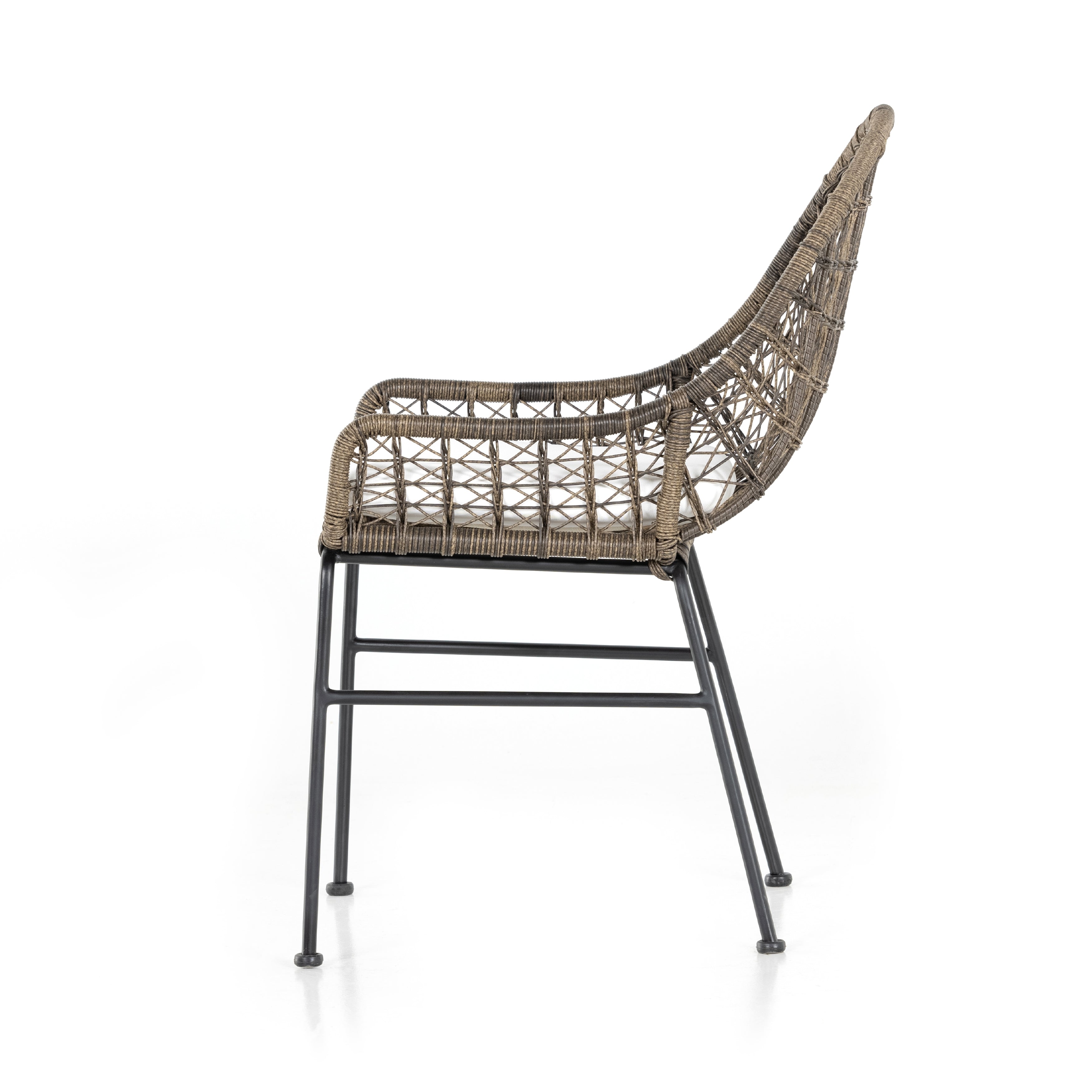 sylvie wicker outdoor cushioned dining chair for Magnoliass