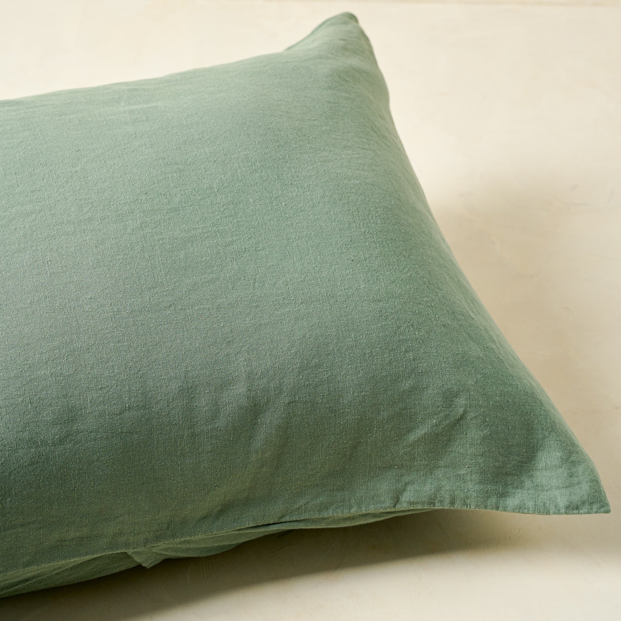 Dusty Green Linen Cotton Sham