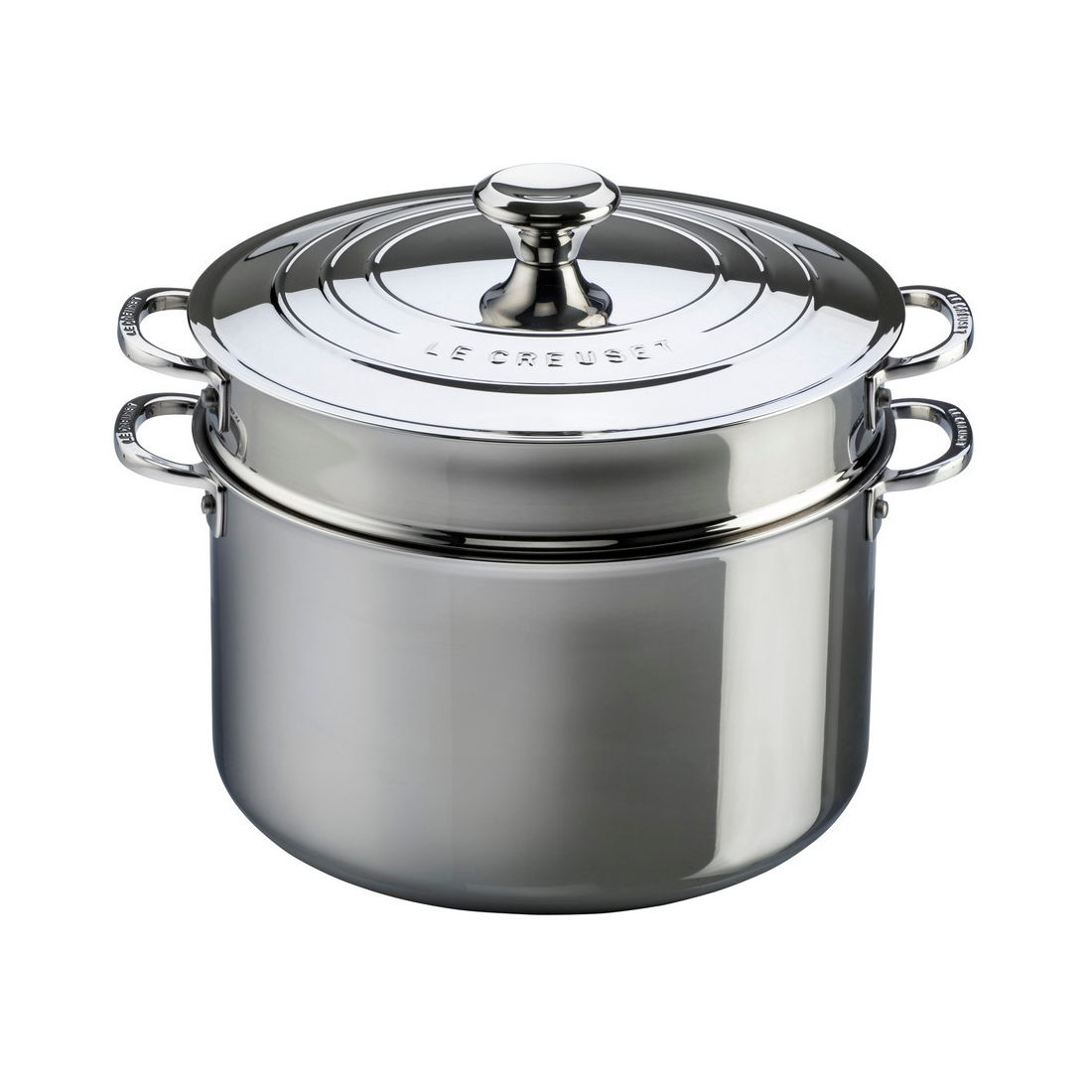 le creuset stainless steel 10-piece cookware set