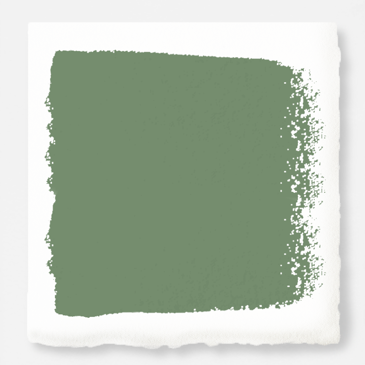 Bold and crisp green trim, door and cabinetry paint named Magnoliass Green