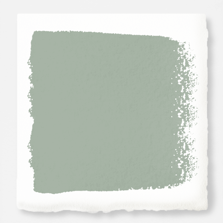 Washed mint green door and cabinet paint named local greenhouse