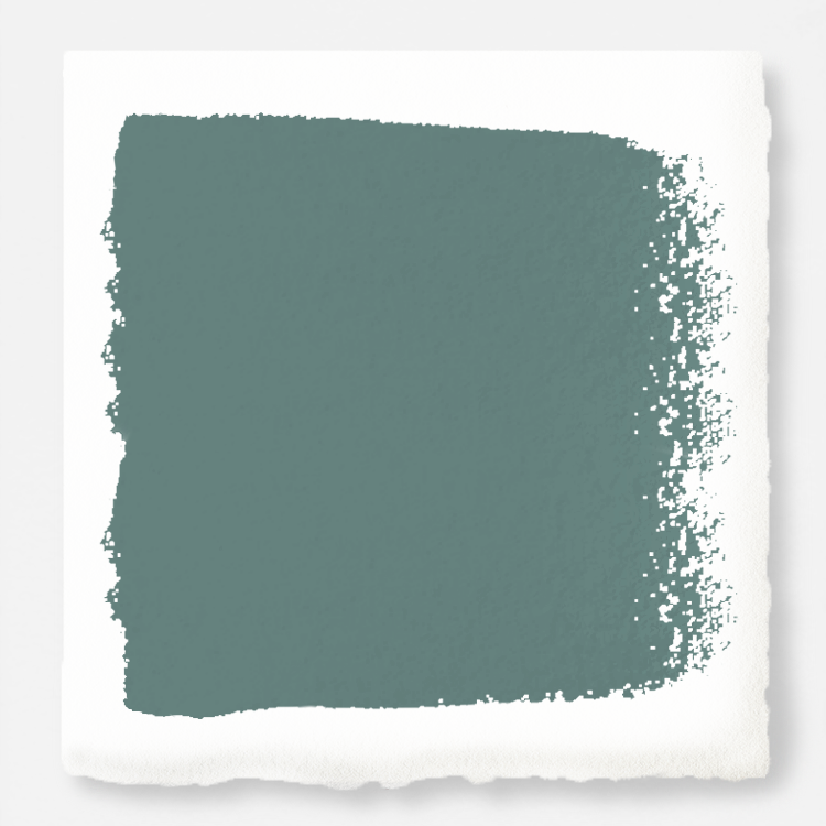 A dark, dusty aqua interior paint named tranquility