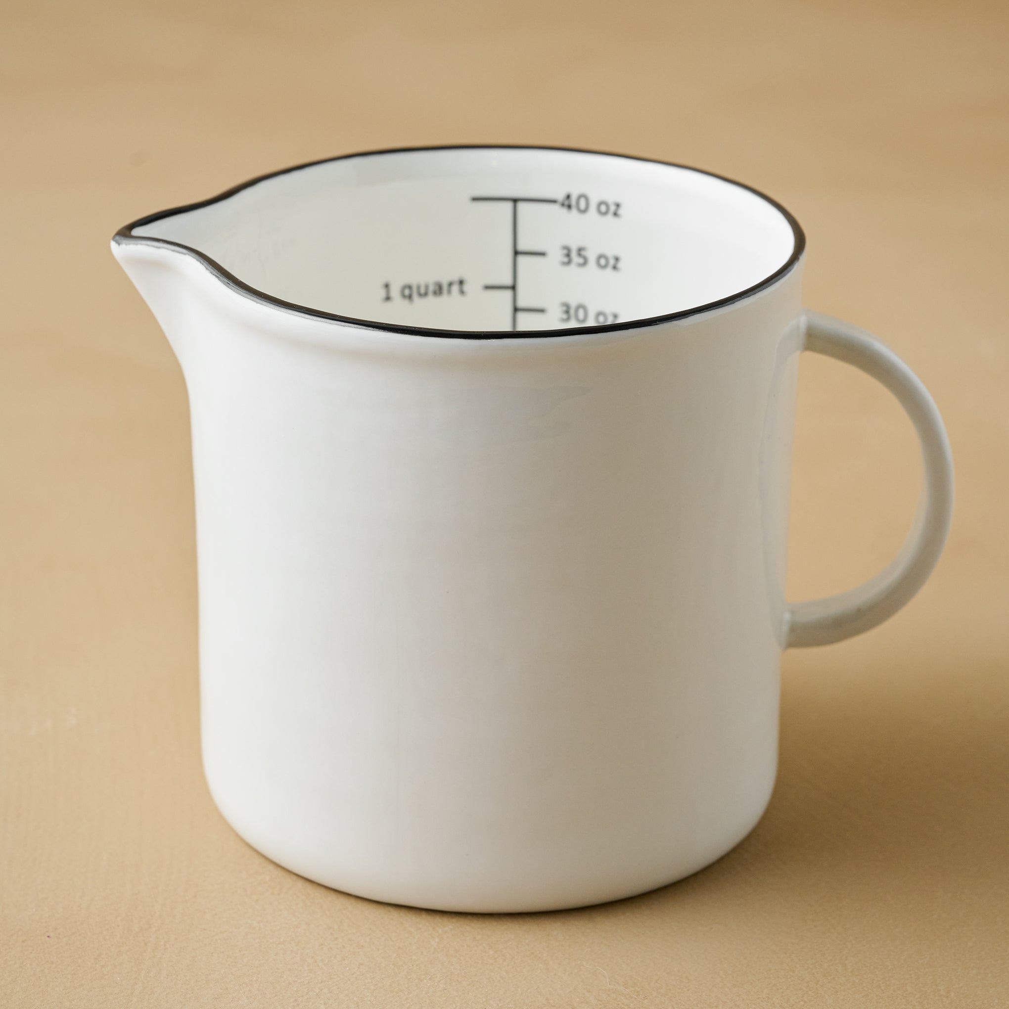 Magnoliass Black Rim Measuring Pitcher in medium