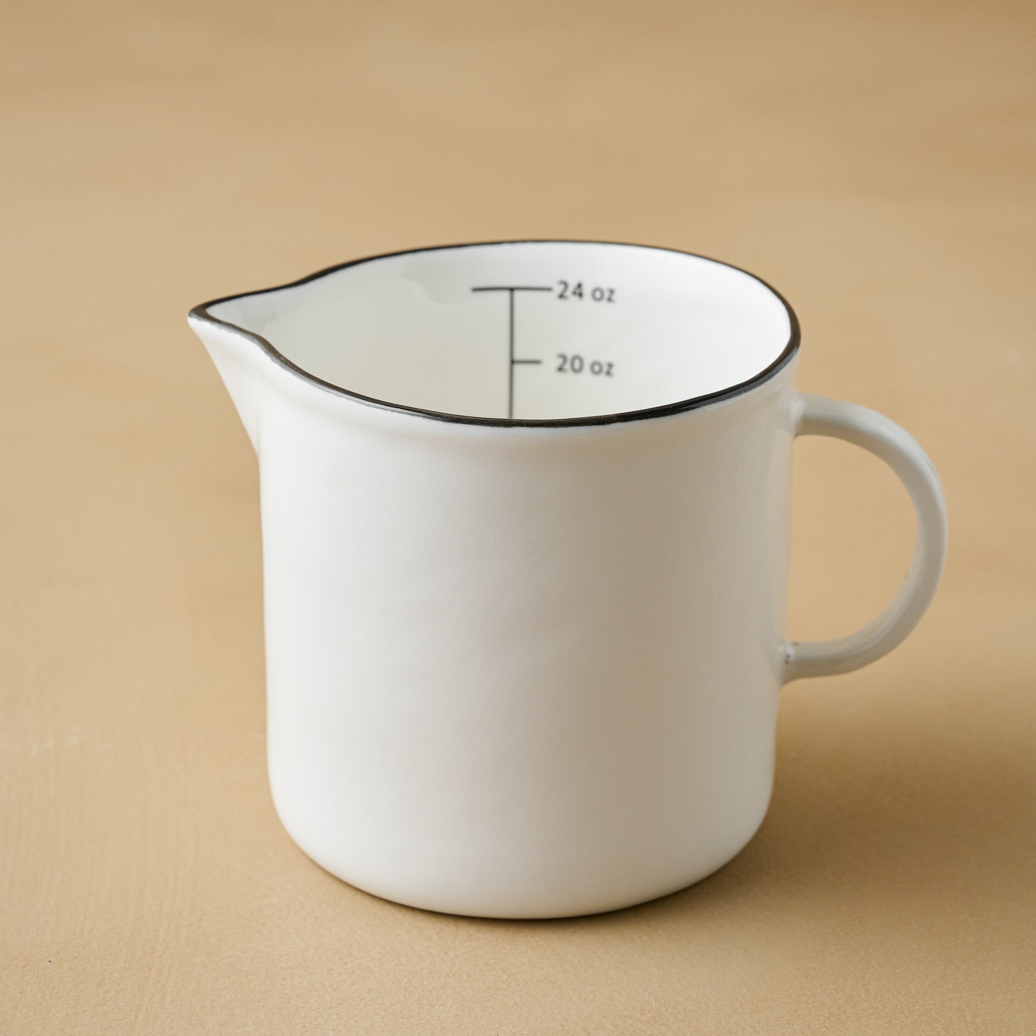 Magnoliass Black Rim Measuring Pitcher in large