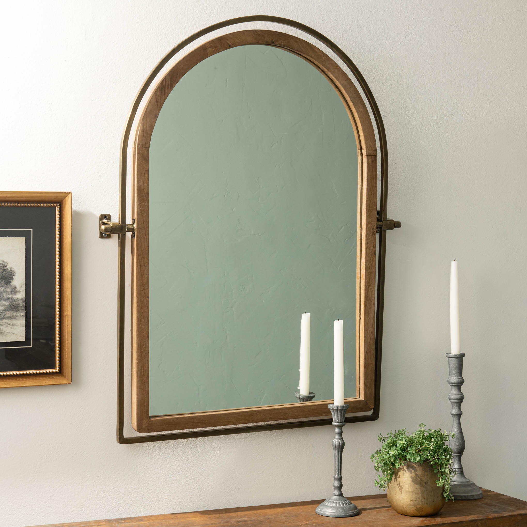 Magnoliass Flora Arched Pivot Mirror