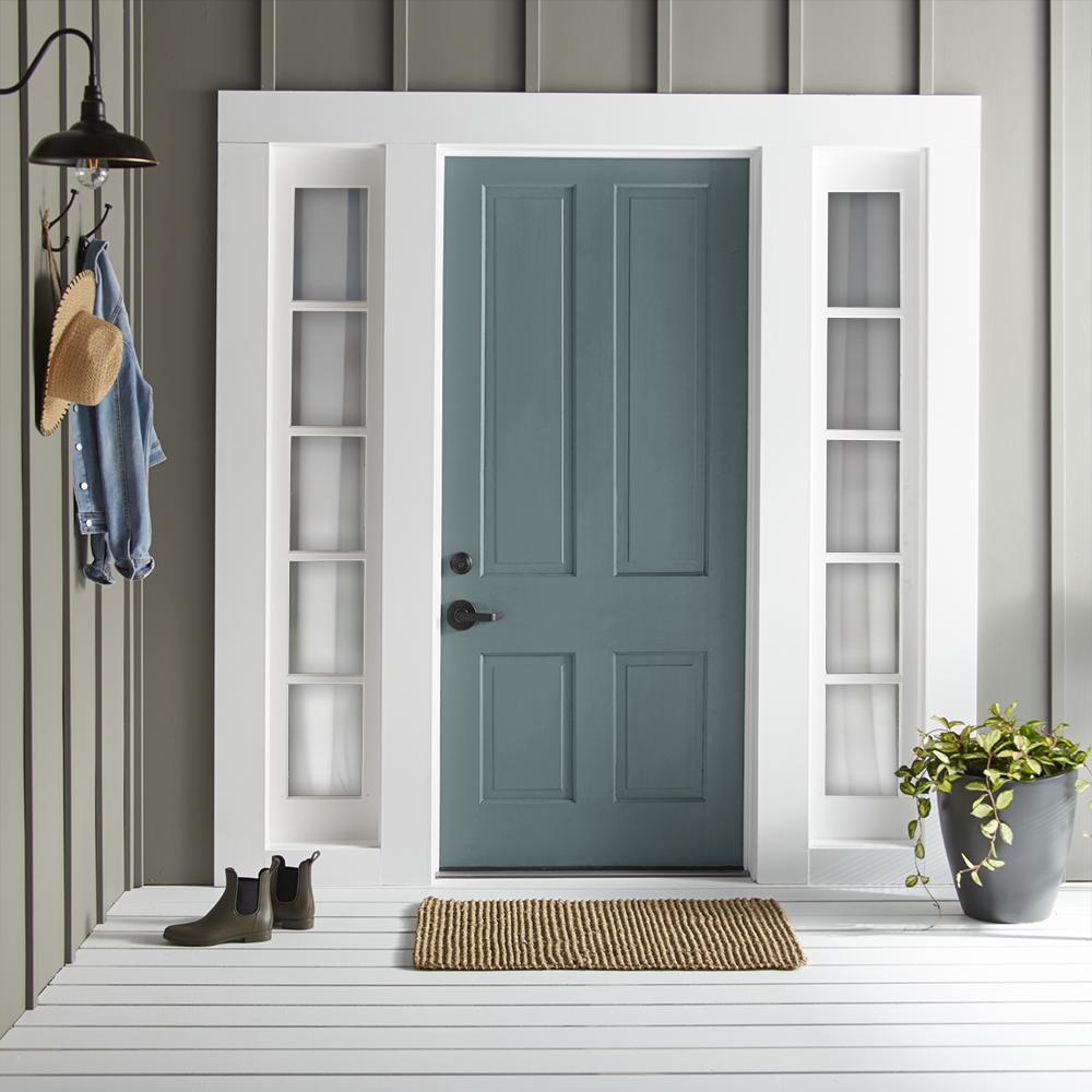 Deep dusty sea green exterior paint