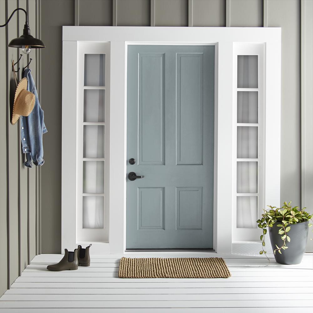 Deep dolphin gray with blue undertones exterior paint