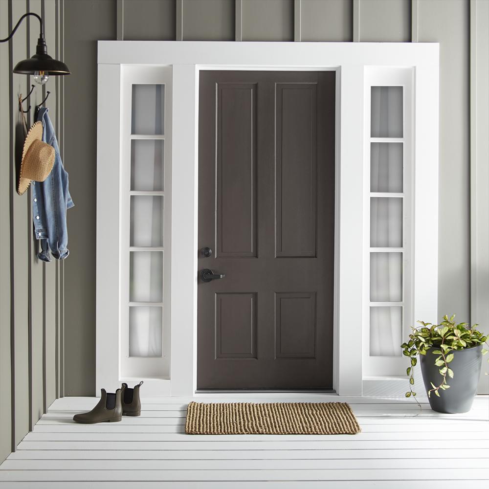 Dark chocolate brown with notes of red wine exterior paint