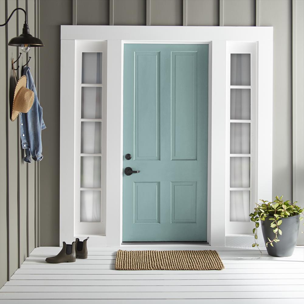 cool aqua blue exterior paint