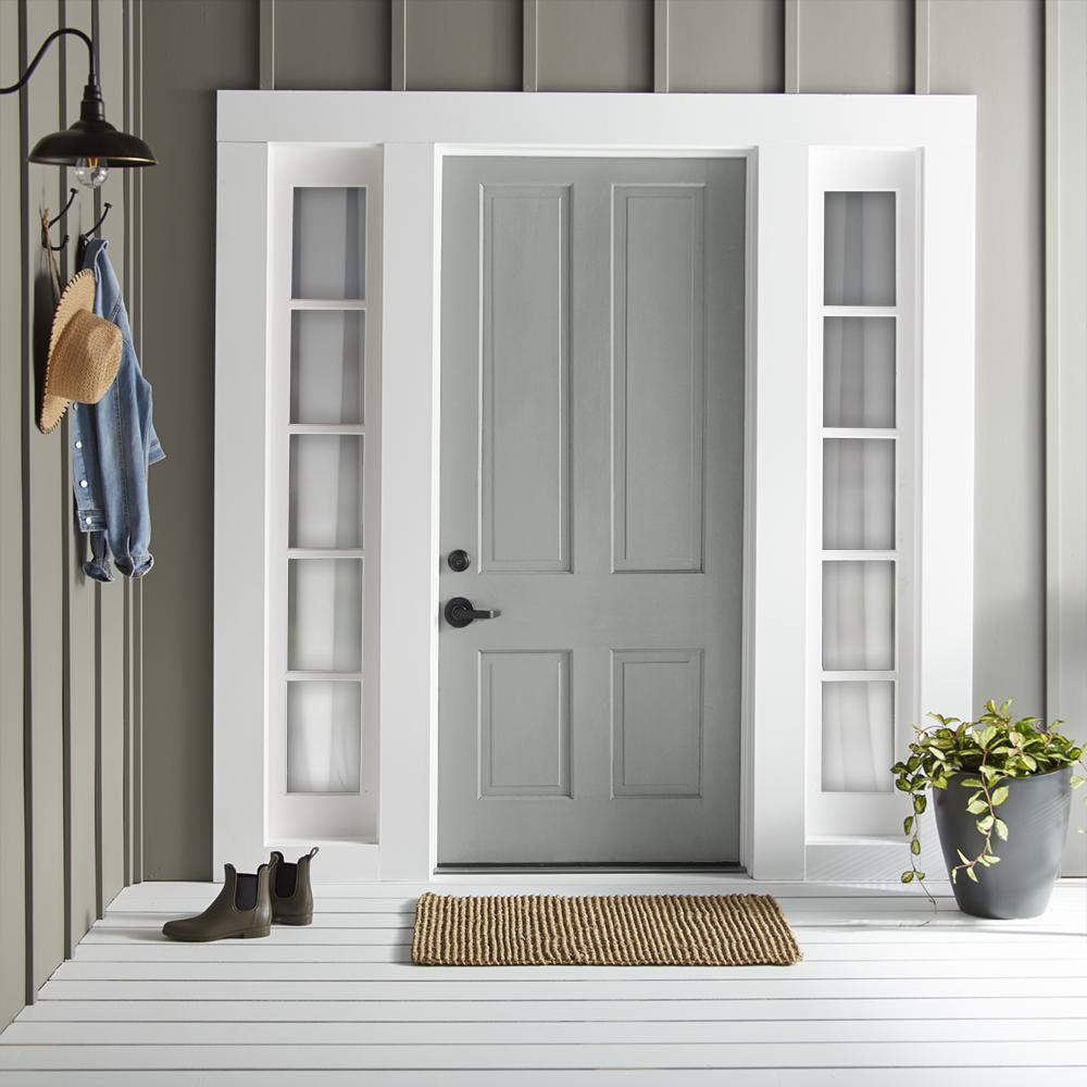 A warm charcoal gray exterior paint