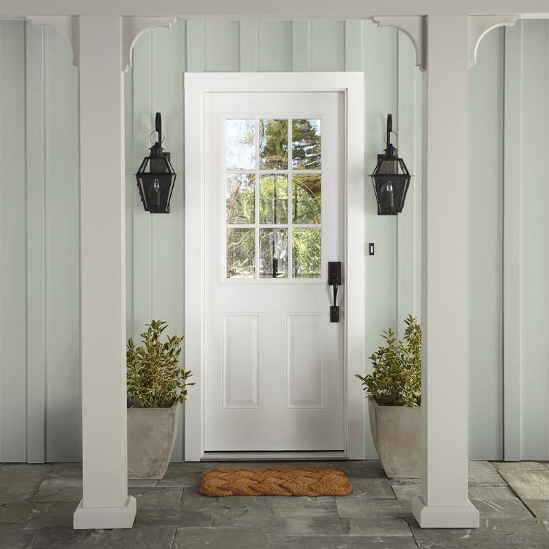light pale gray exterior paint