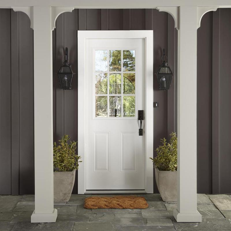 Dark chocolate brown with notes of red wine exterior paint