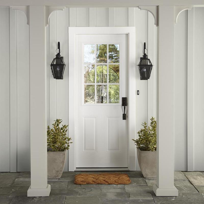 Warm white with a light beige tint exterior paint