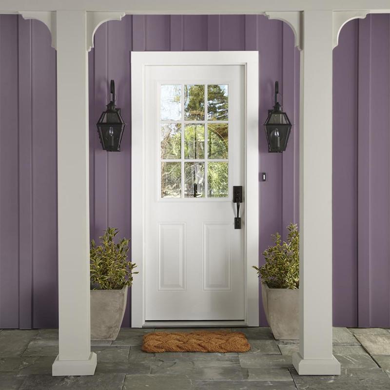 Deep and dusty berry exterior paint