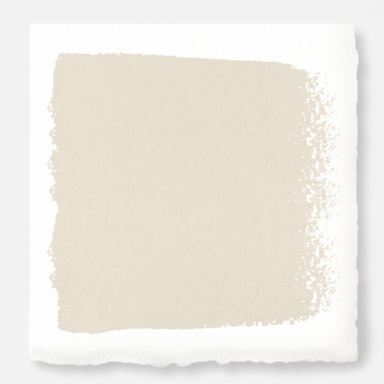 A creamy, soft white with a timeless essence door and cabinet paint named castle cream 
