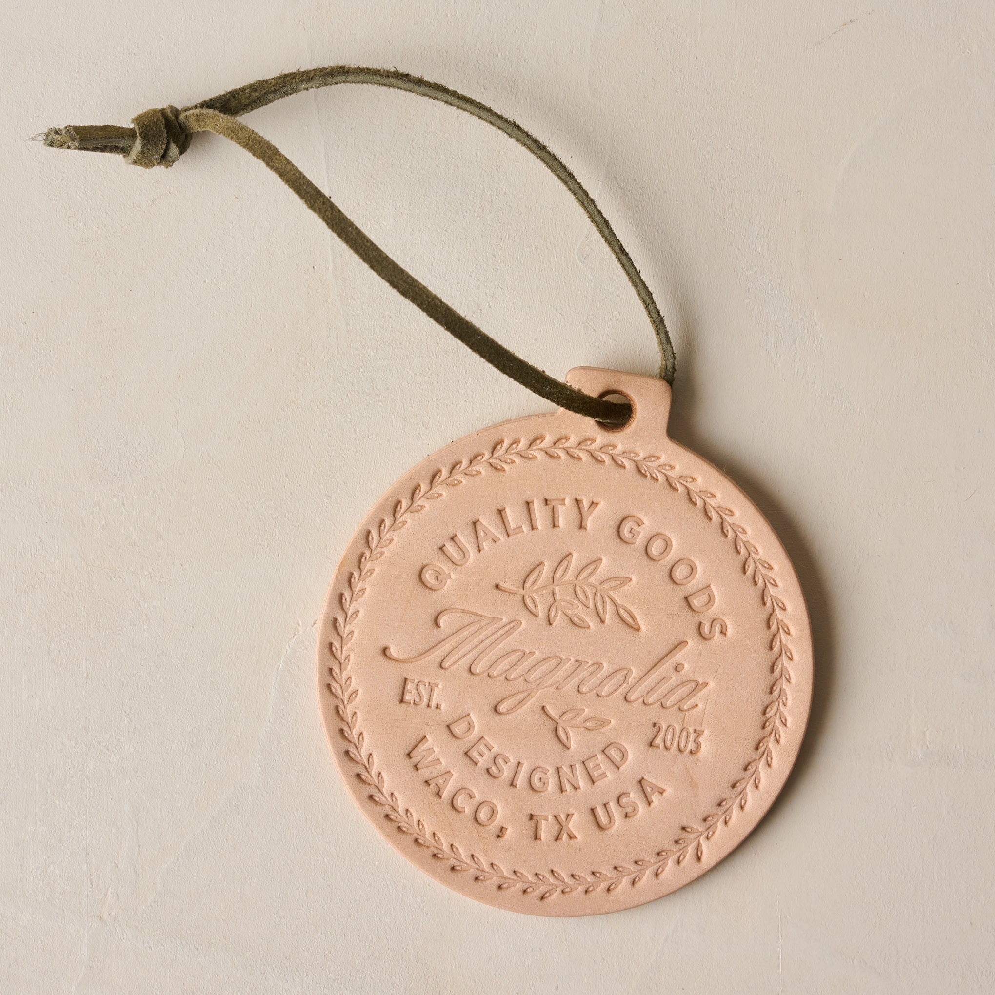 Magnoliass Quality Goods Leather Ornament