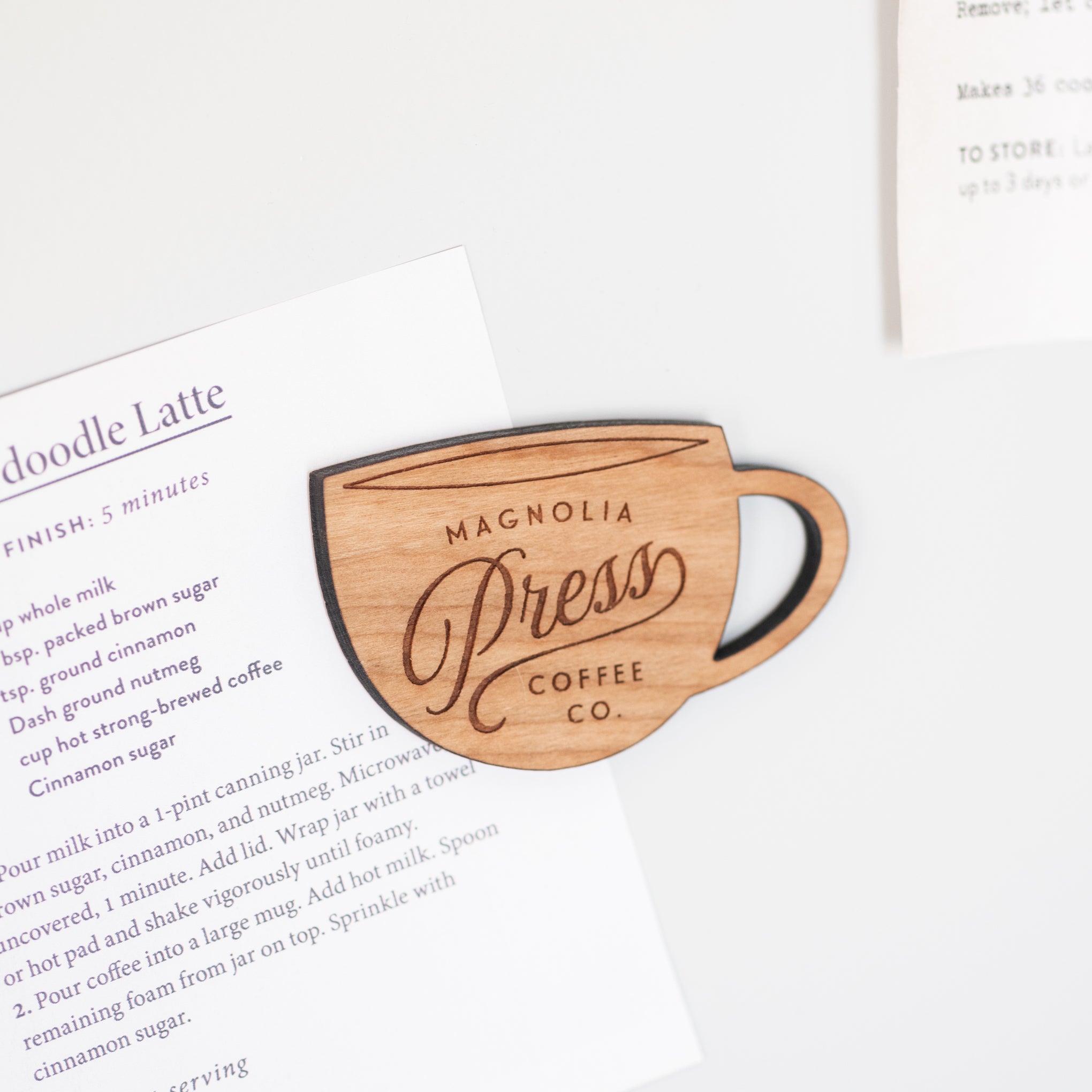 Magnoliass Press Latte Mug Magnet