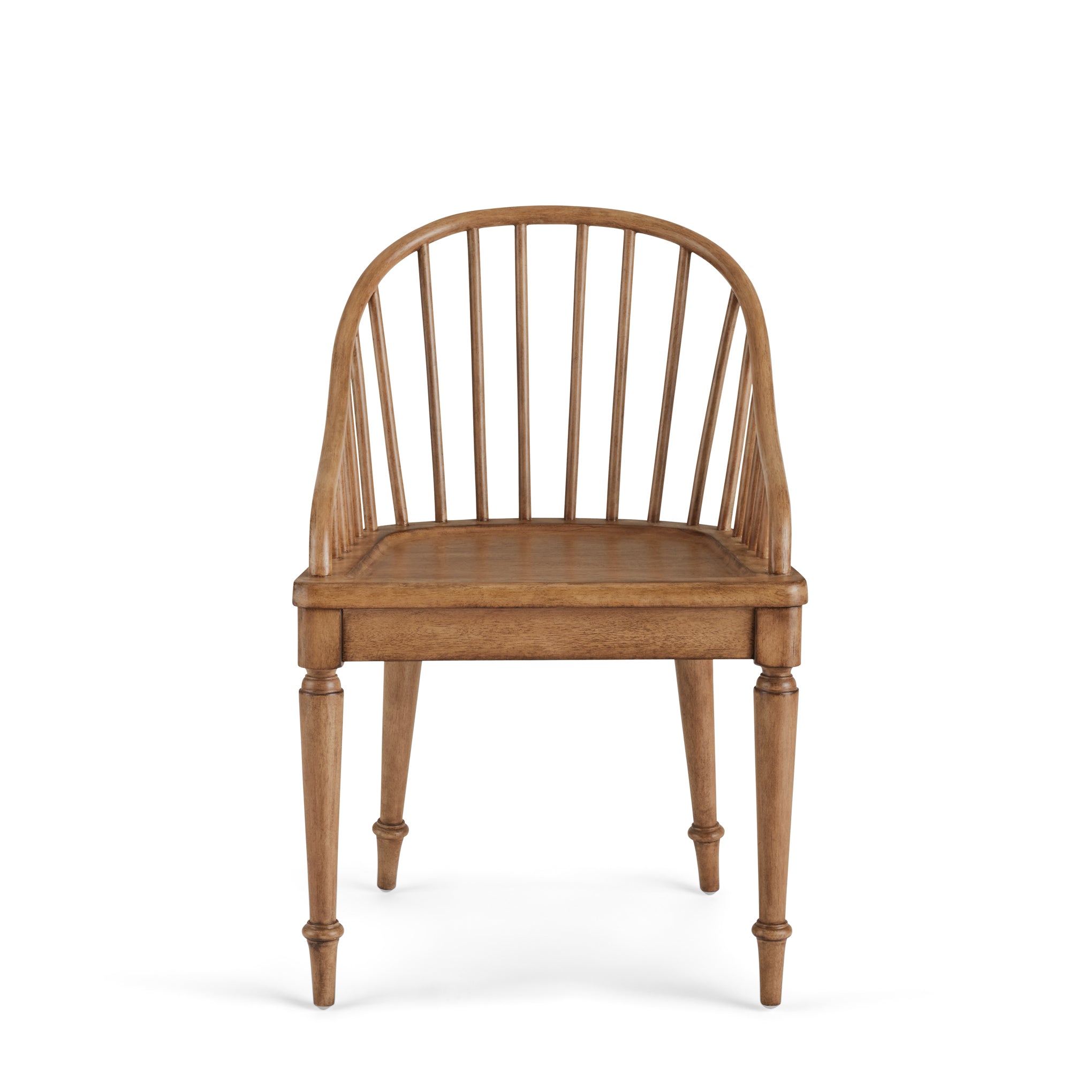Carlotta Dining Chairs (Set of 2) in vintage brown mahogany front view