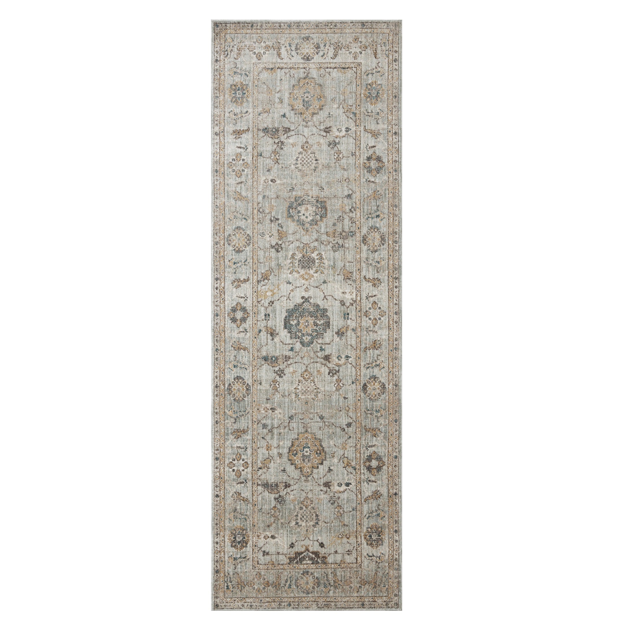 Millie Sky Gold Rug runner