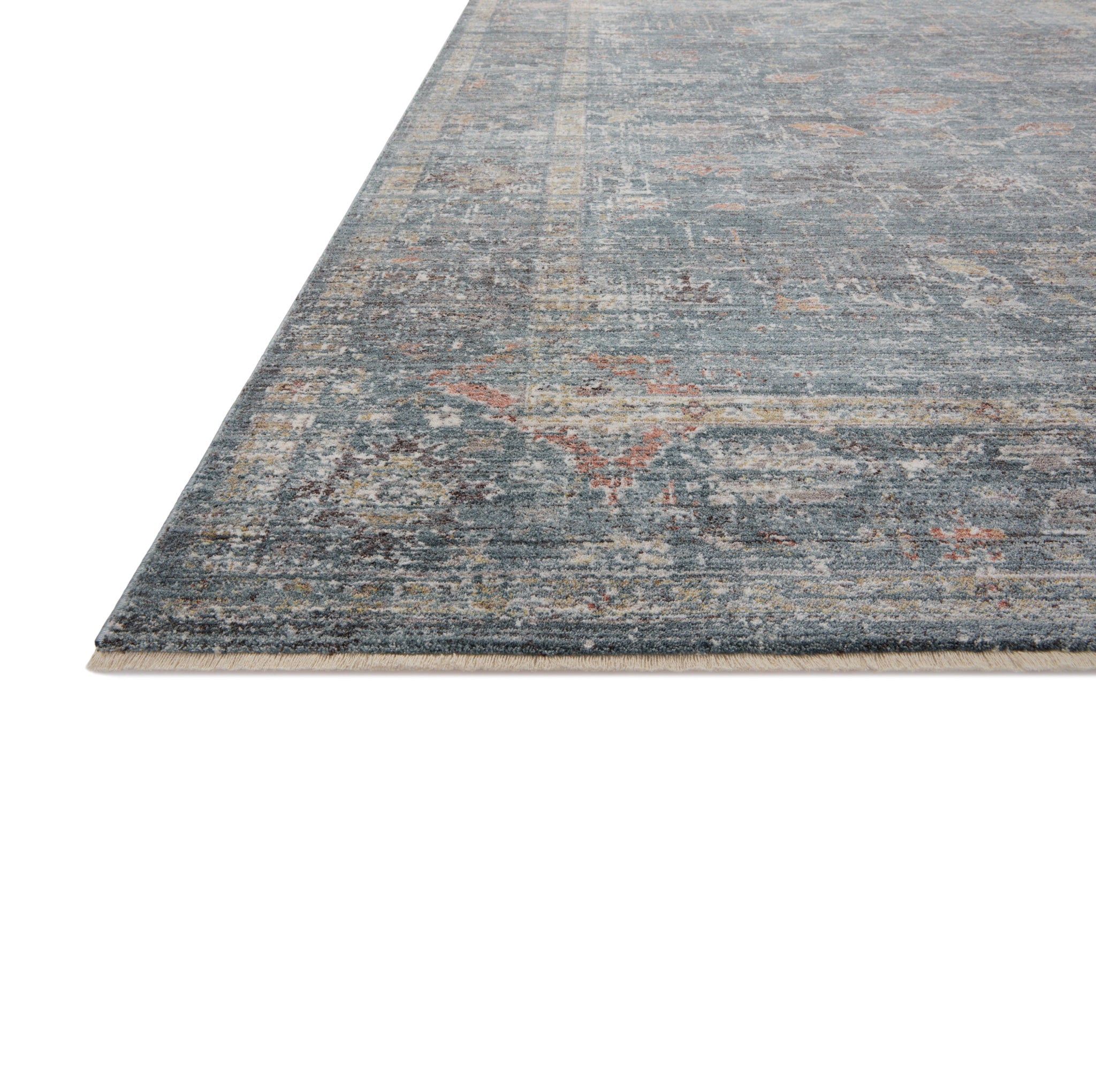 Millie Denim Multi Rug corner