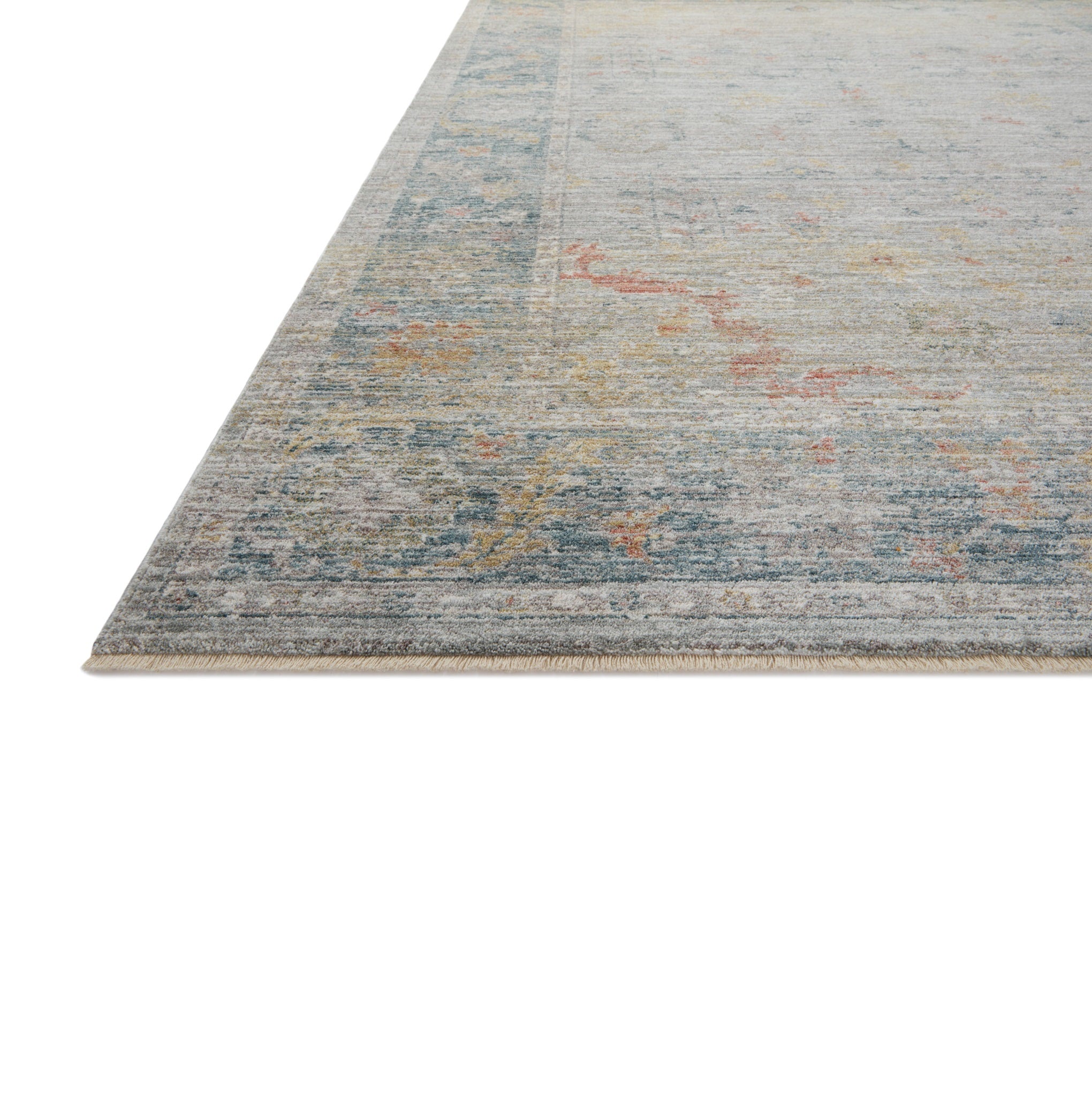 Millie Slate Multi Rug corner
