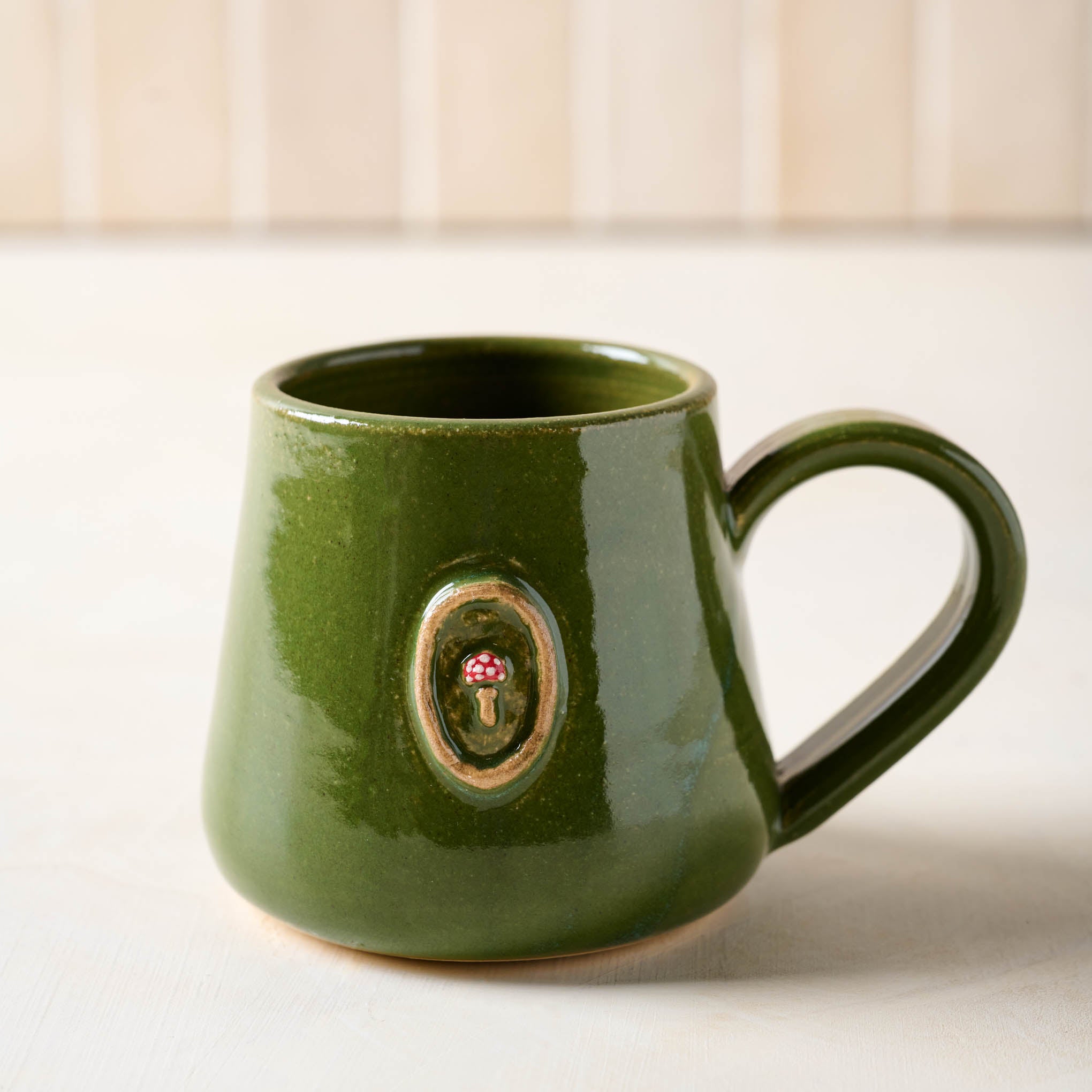 Green Mushroom Mug