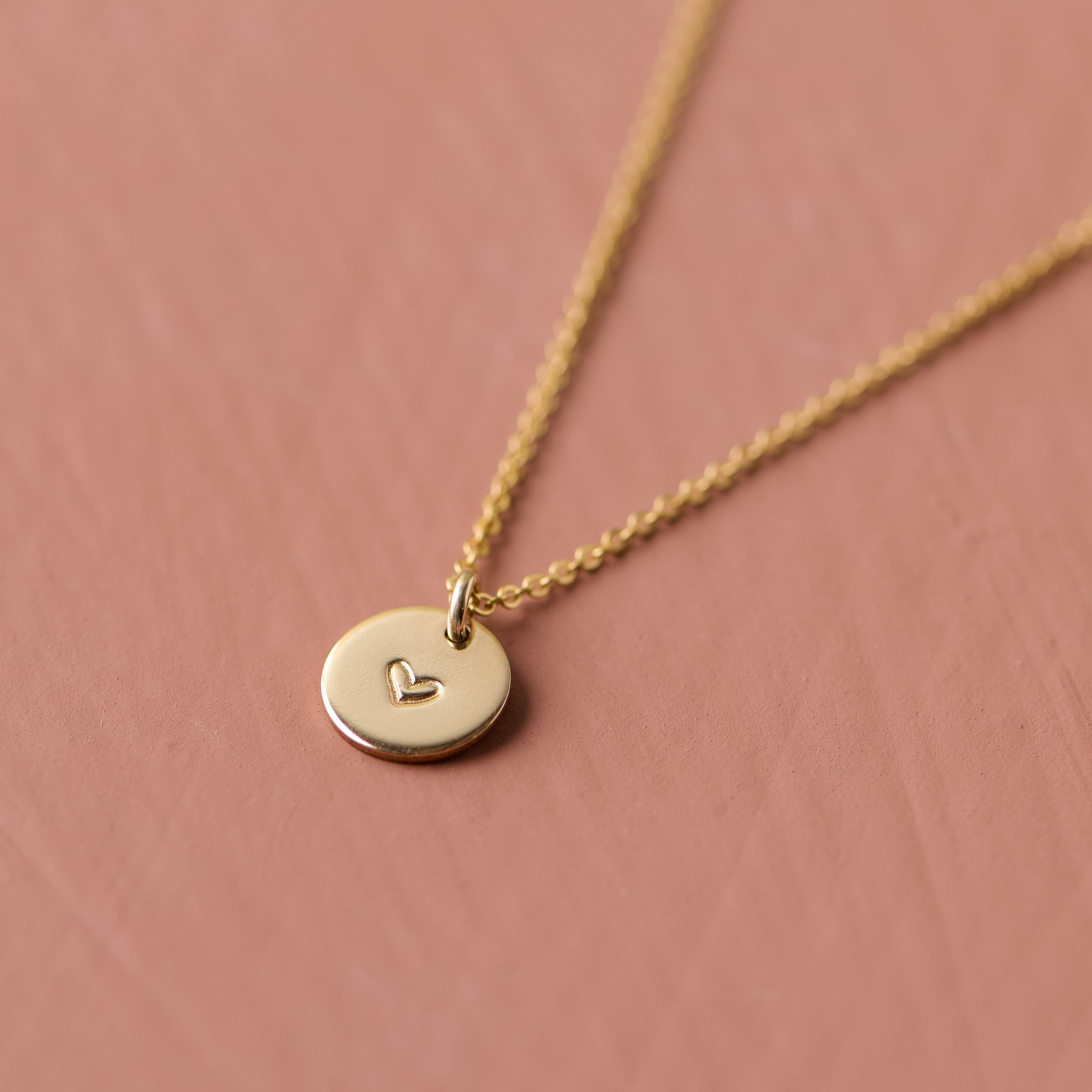 Magnoliass Heart Disc Necklace