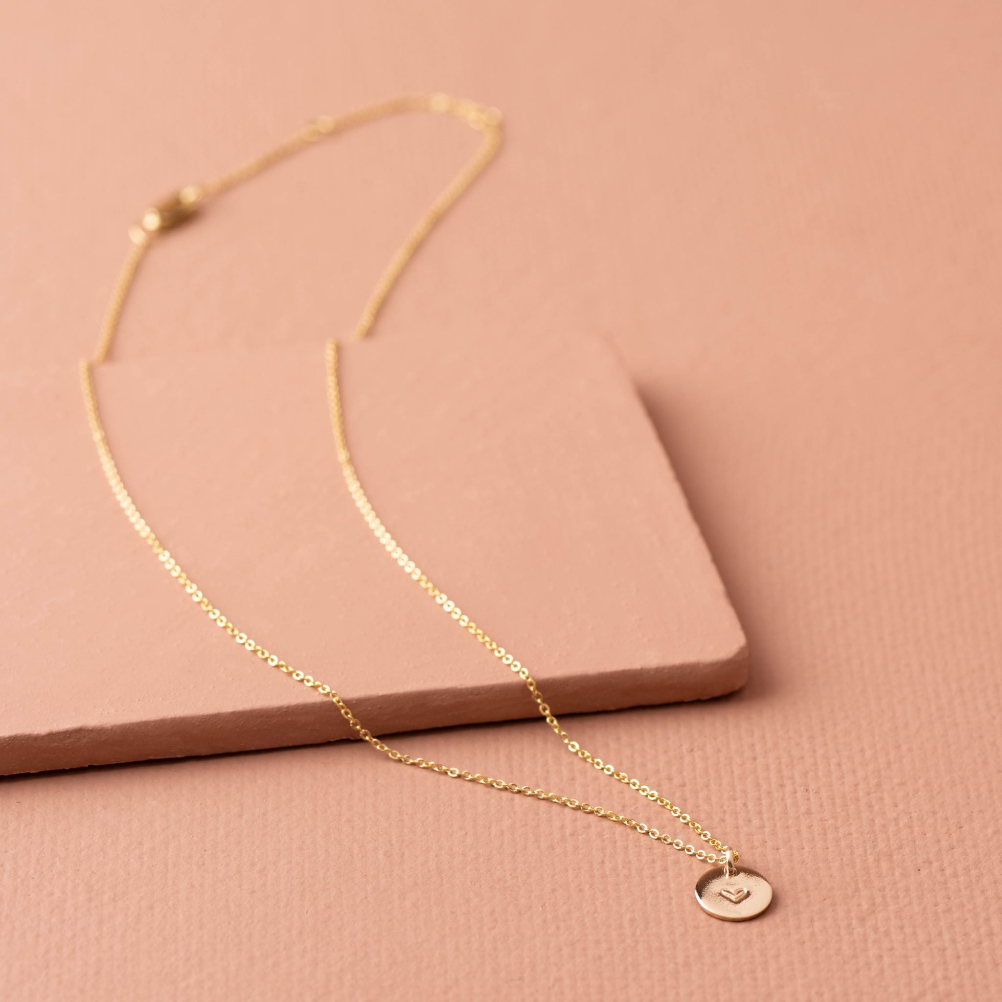 Magnoliass Heart Disc Necklace