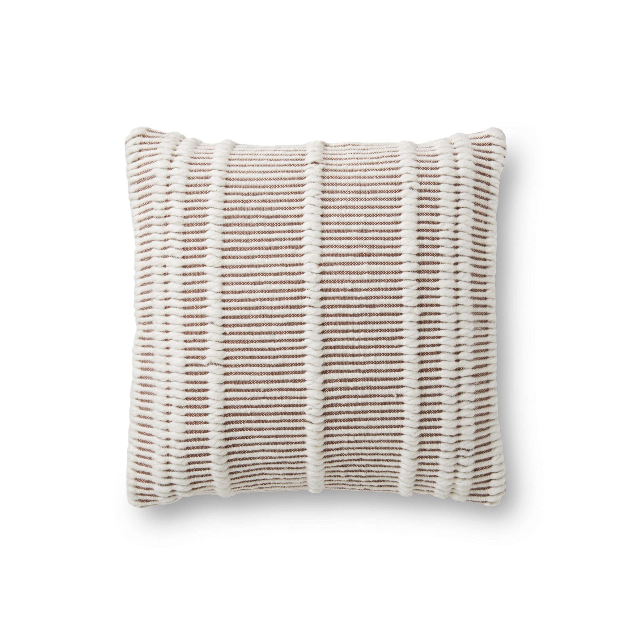 Magnoliass juliet neutral woven throw pillow