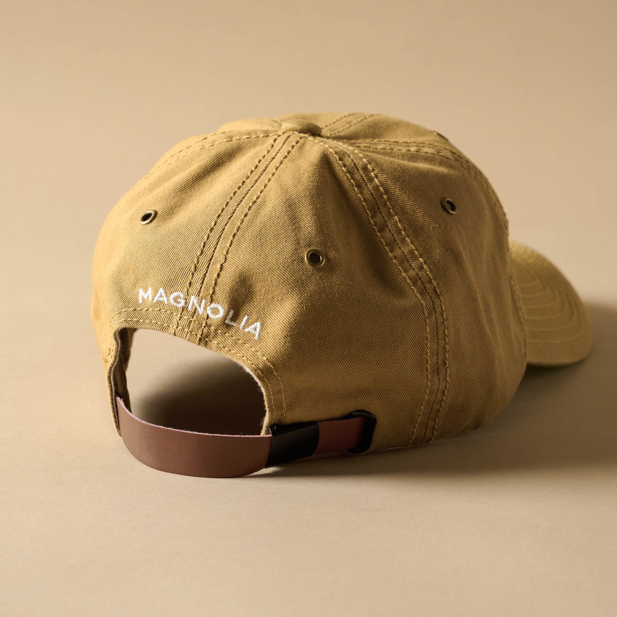 Silos Distressed Baseball Hat - back of hat reads Magnoliass