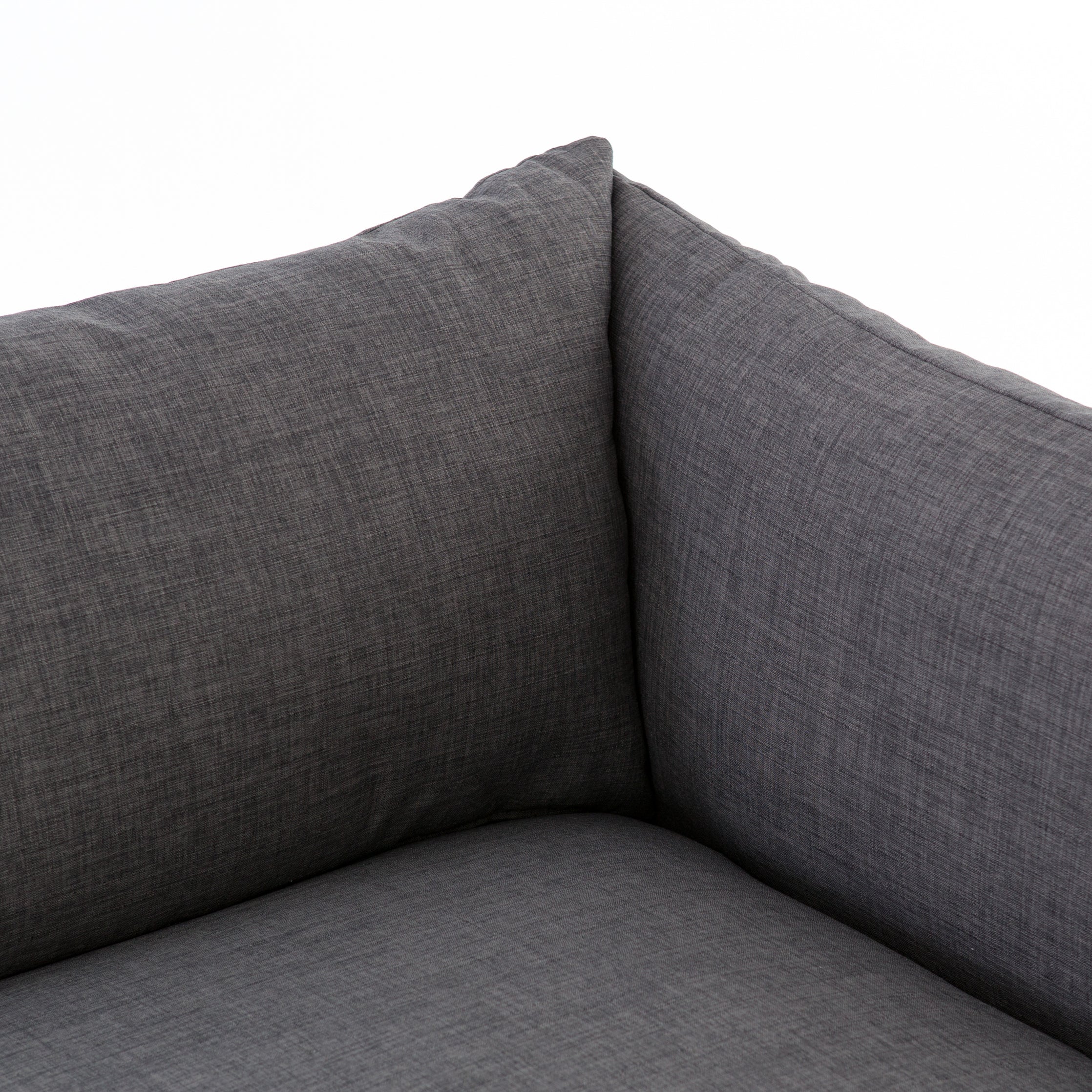 charcoal fabric 3-piece sofa with pillow top for Magnoliass
