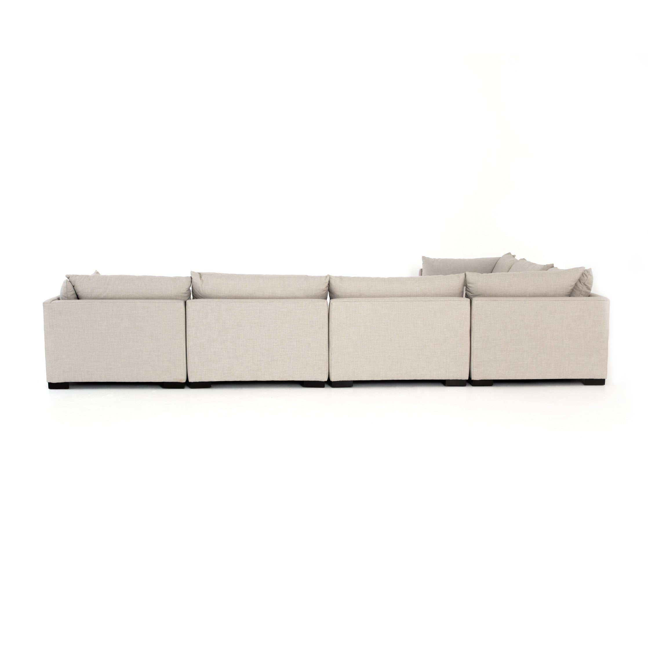 cream fabric L-shaped sectional sofa for Magnoliass