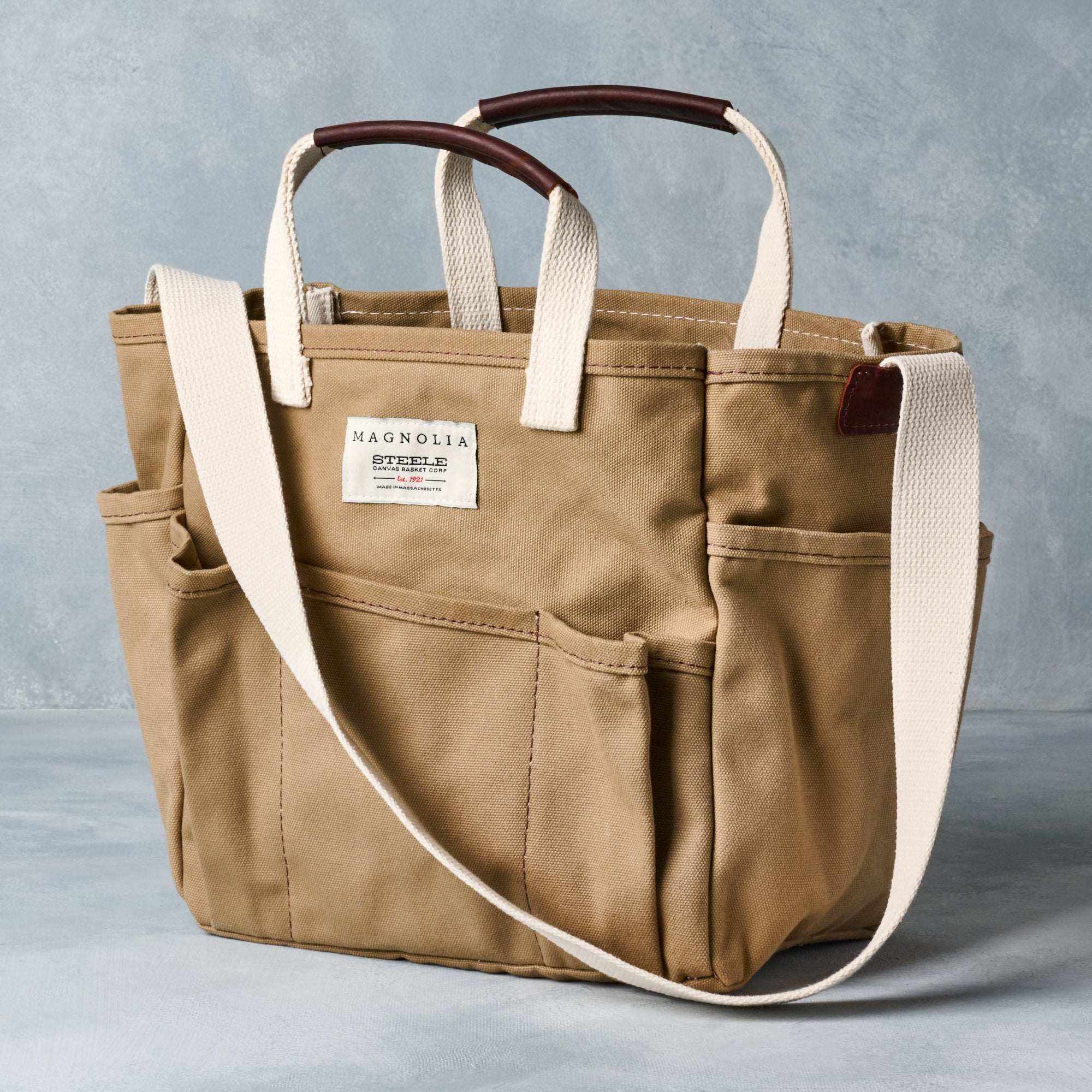 Magnoliass Steele Canvas Utility Tote Khaki