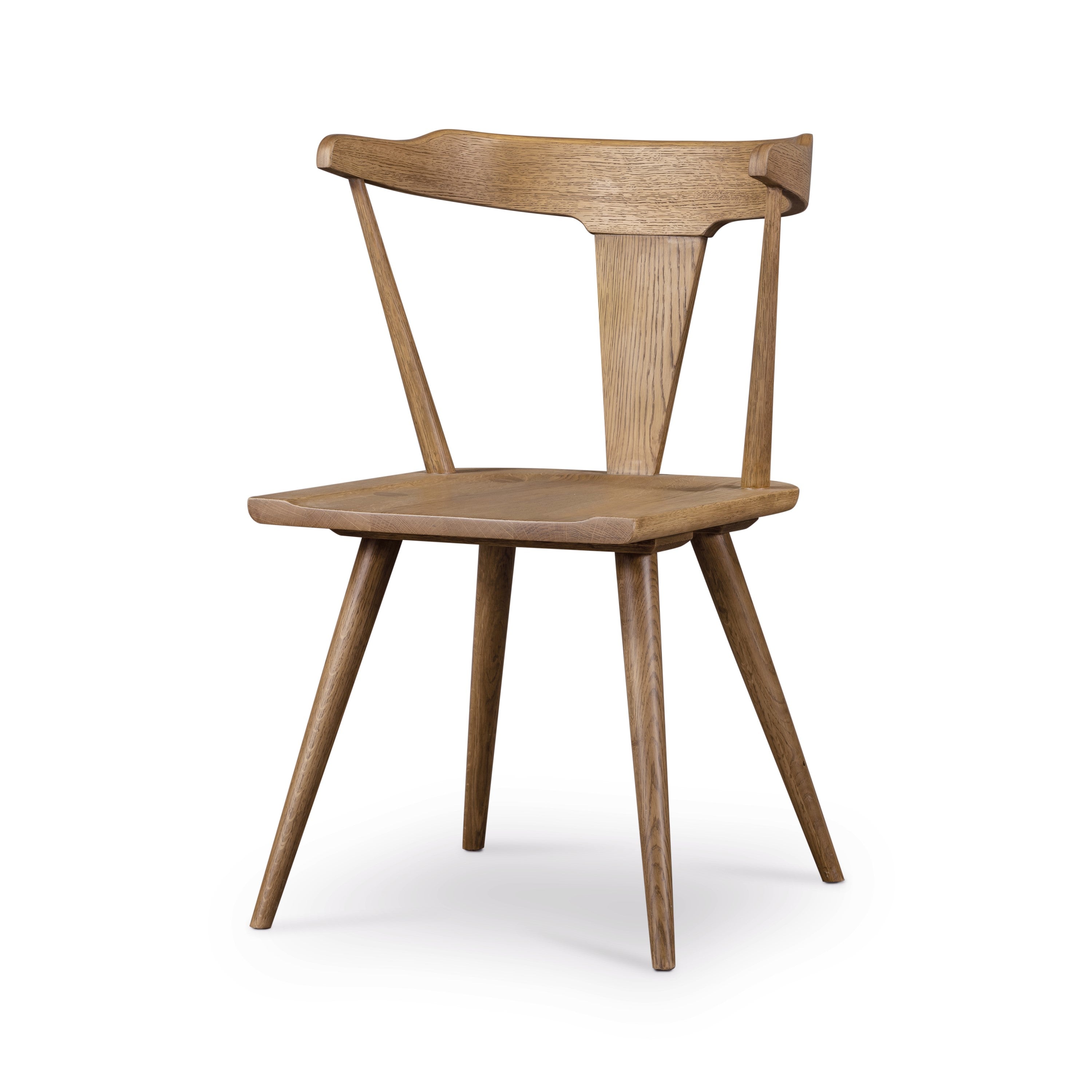 sandy oak modern cafe style dining chair