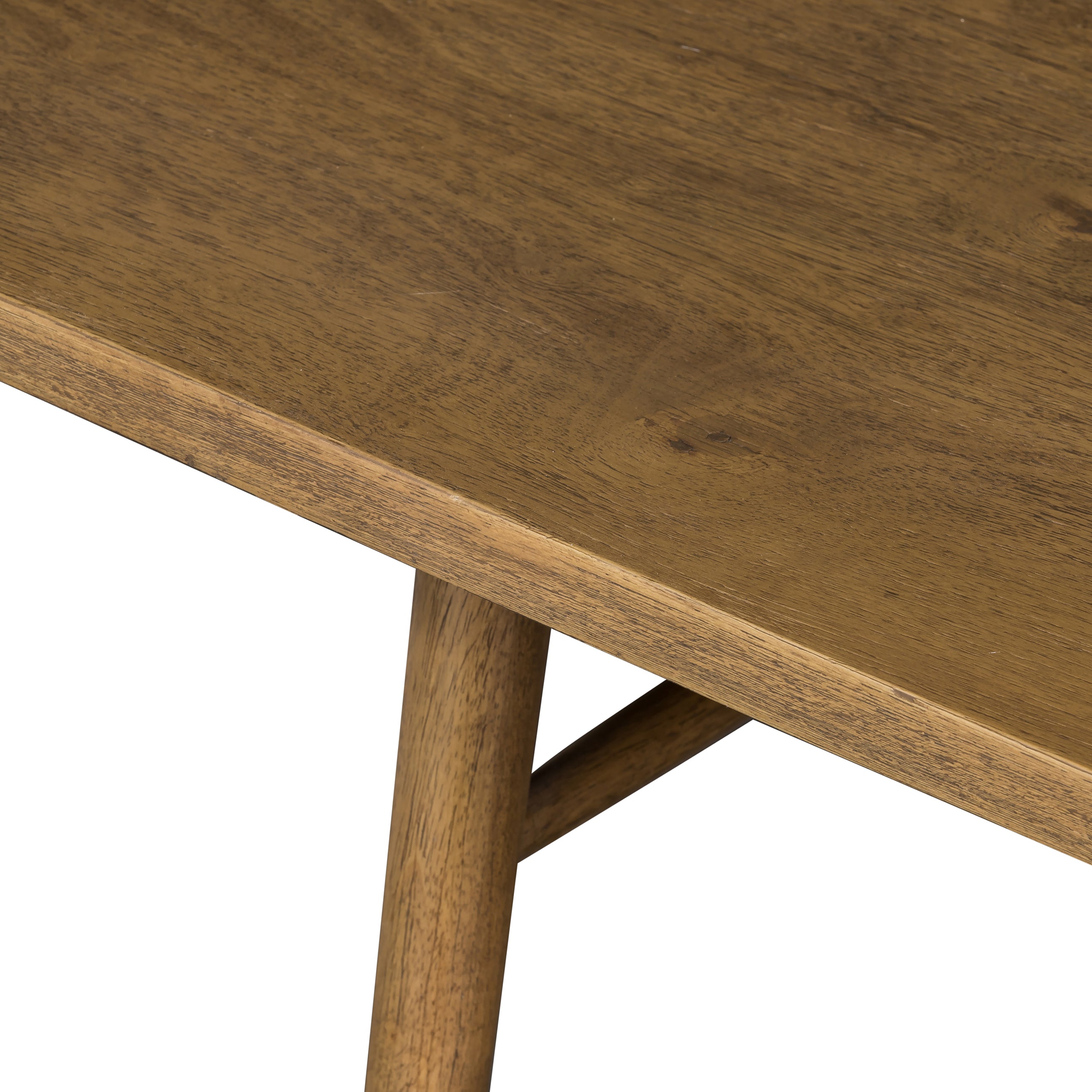 light oak spindle back bench