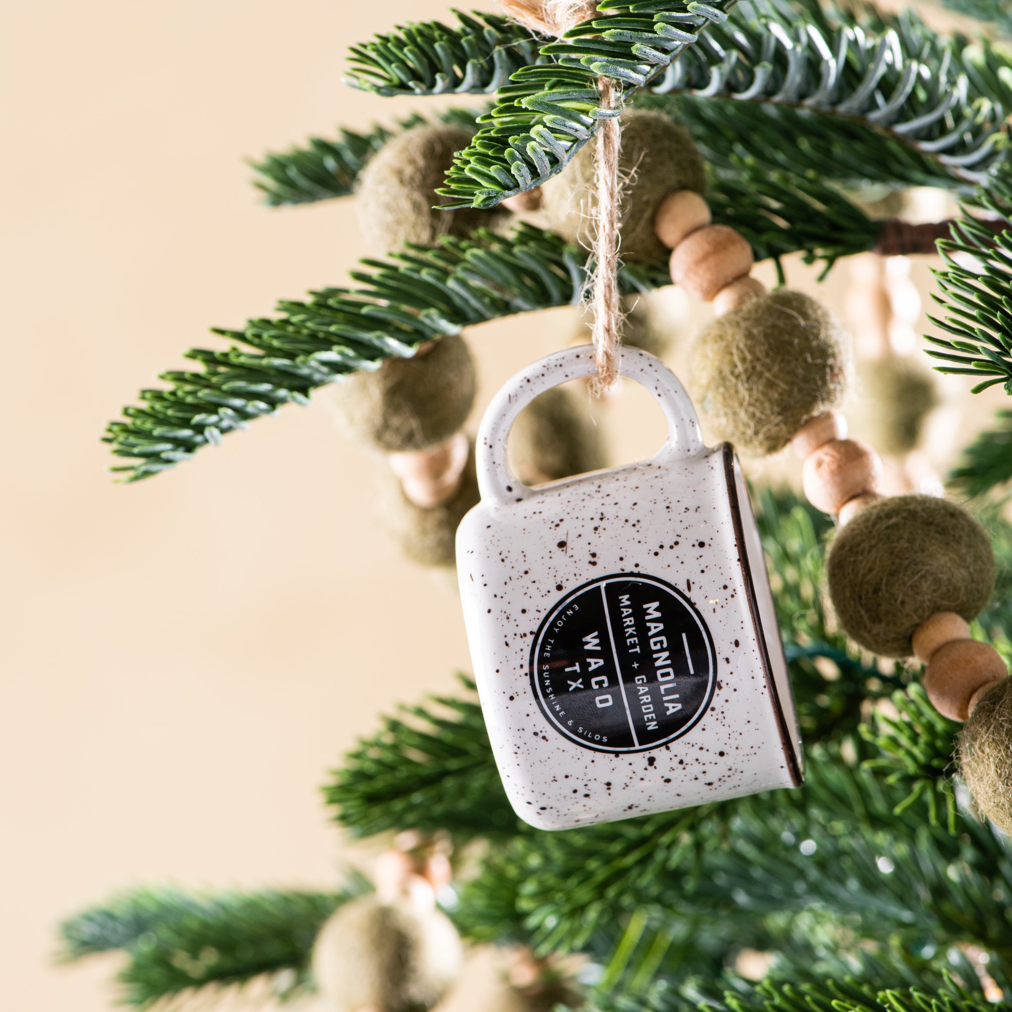 Magnoliass campfire mug christmas ornament