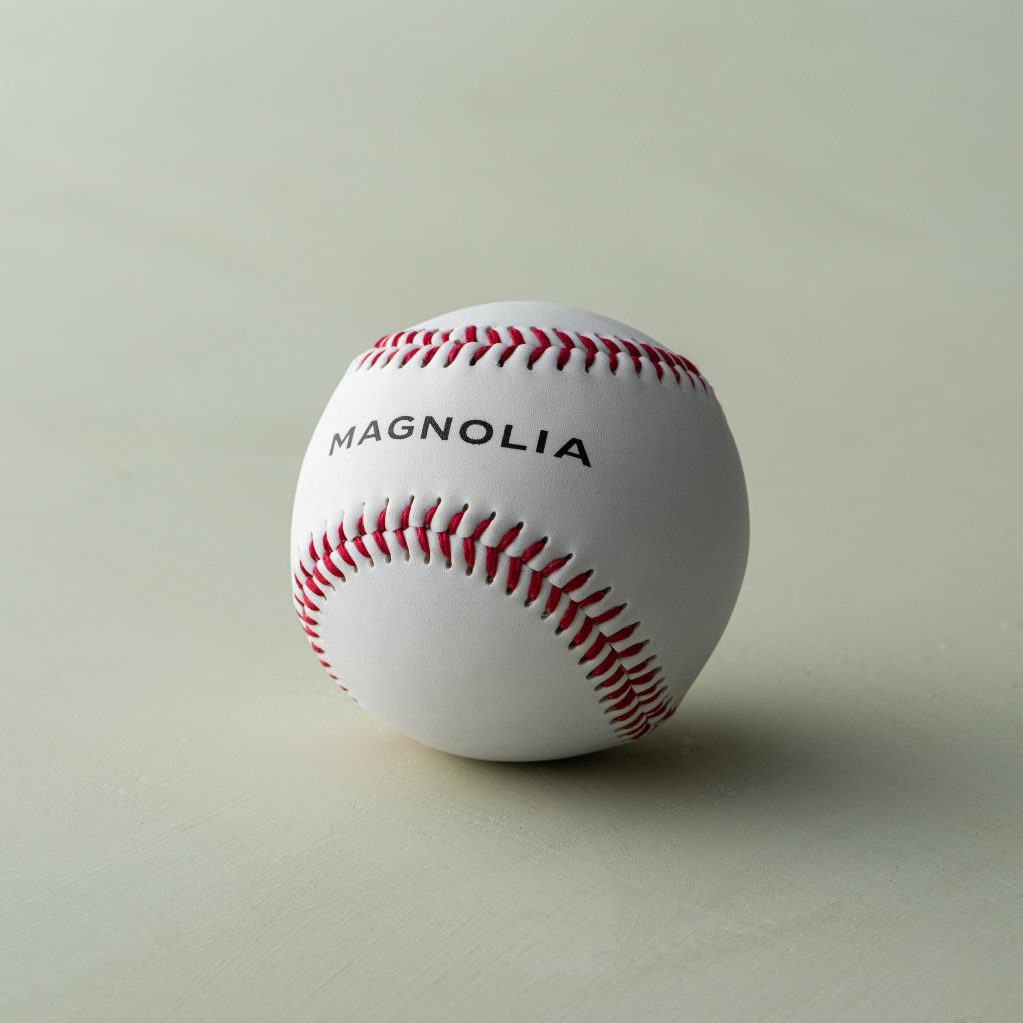 Magnoliass White Leather Baseball