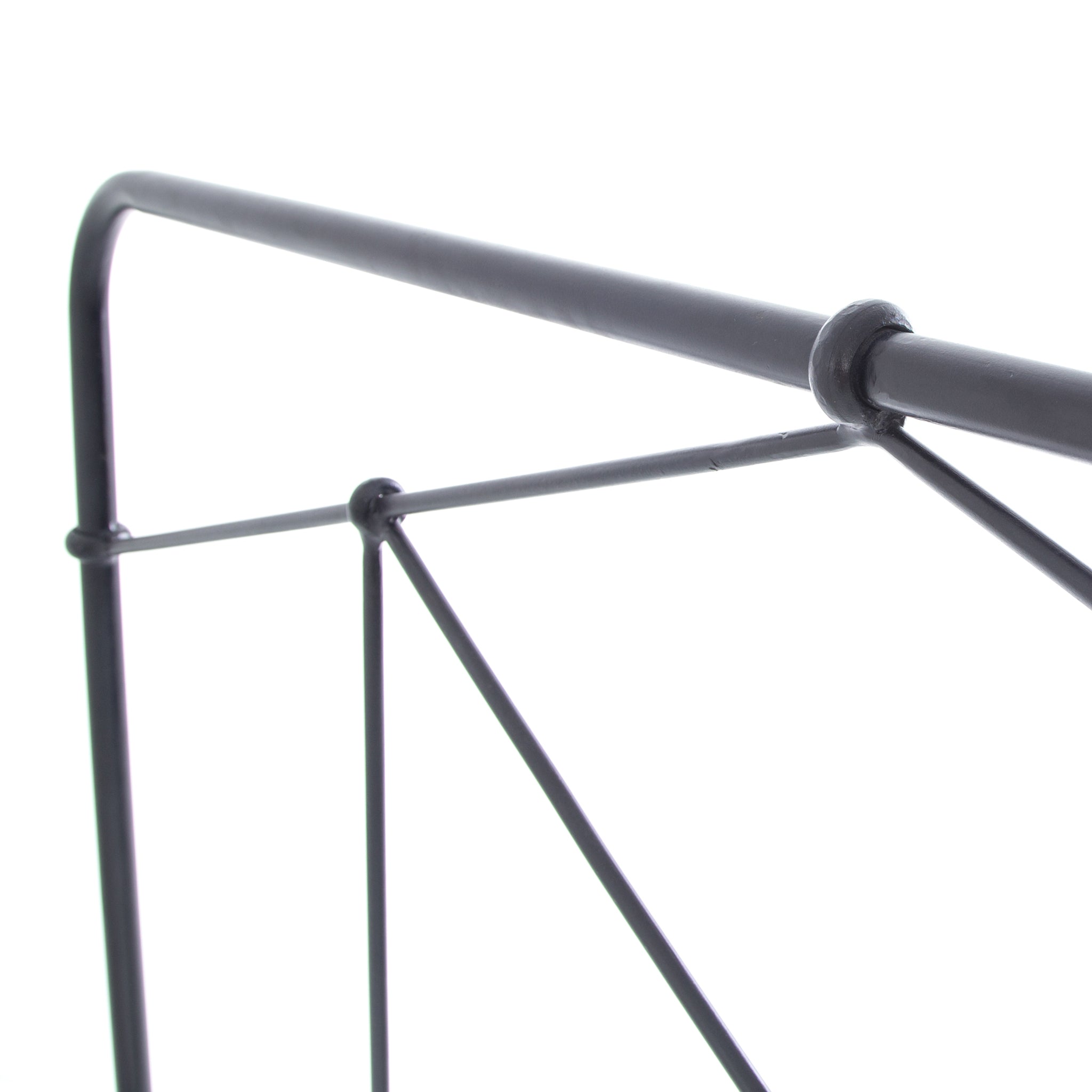 modern black metal bed