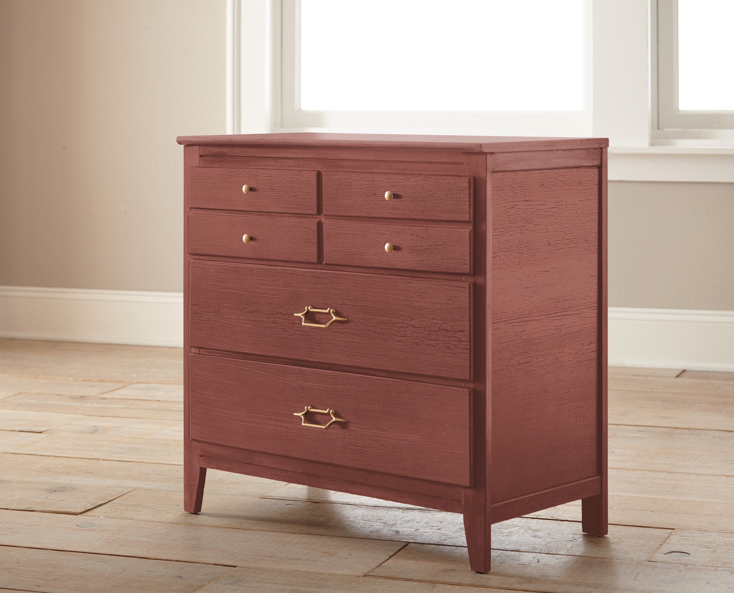 dark rust-red chalk paint