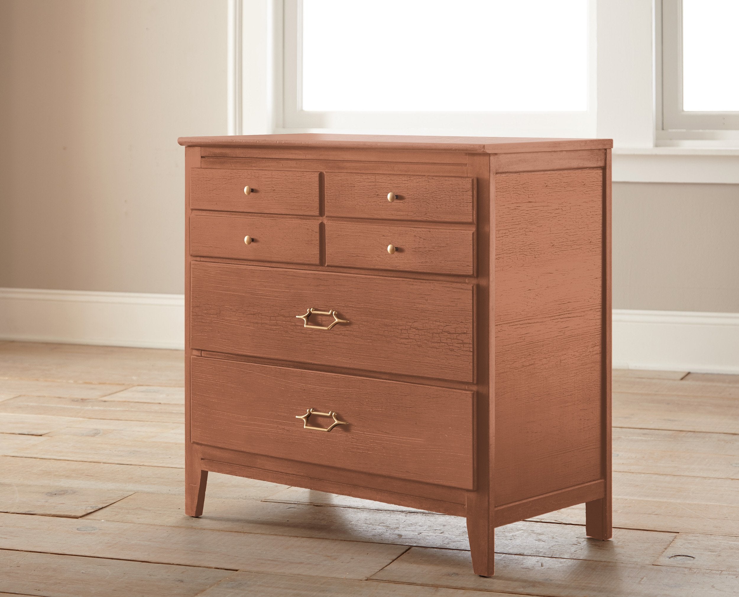 muted burnt orange chalk paint