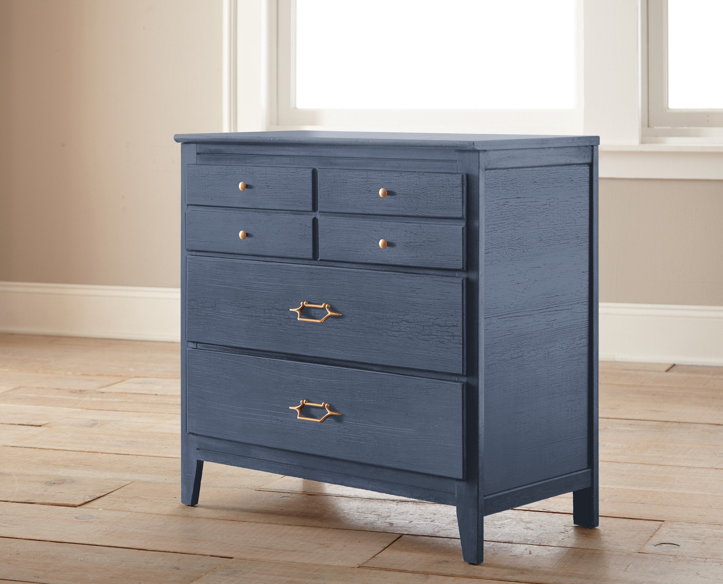 deep royal blue with grey undertone chalk paint