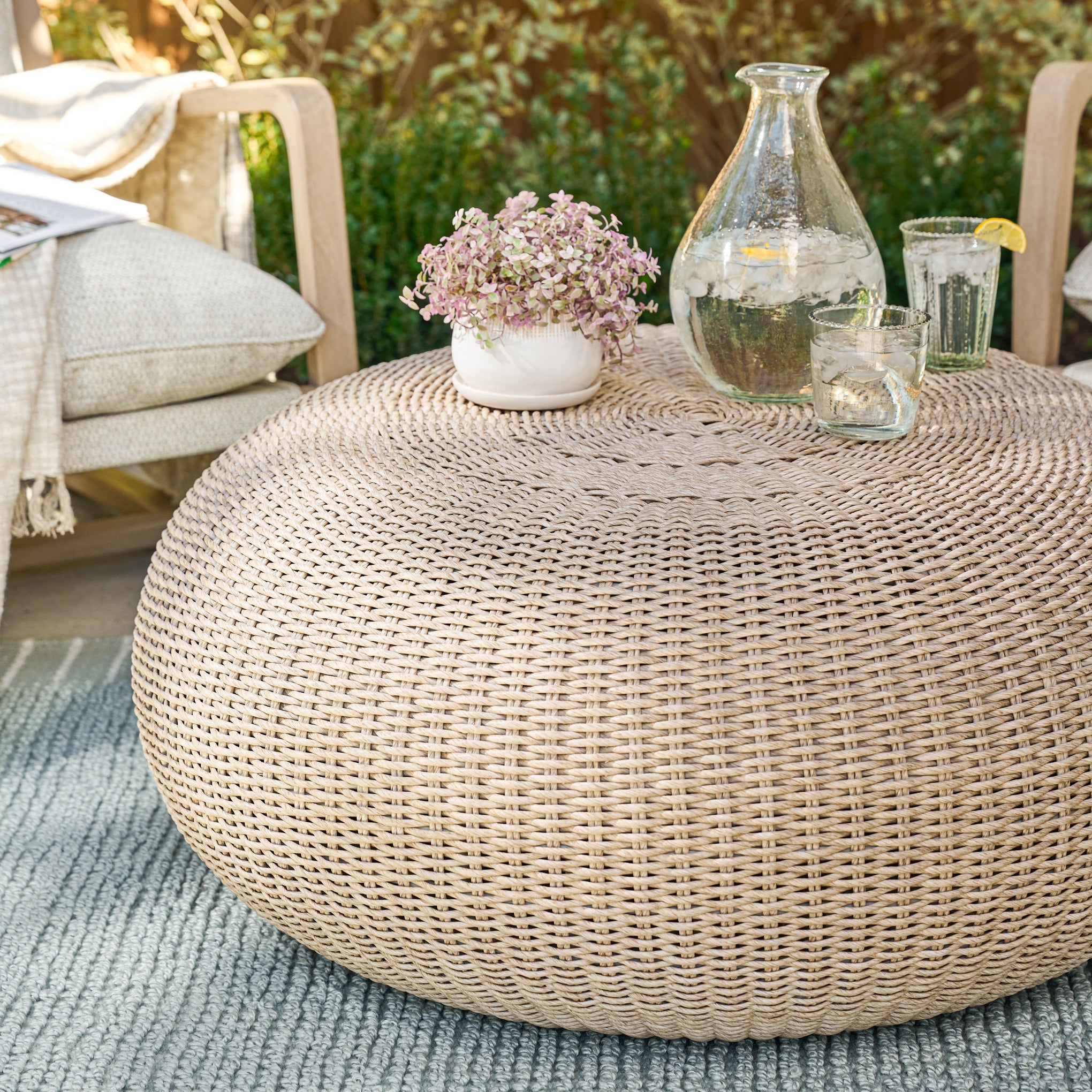 ray outdoor woven coffee table for Magnoliass